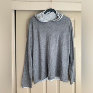 ASOS men long sleeve reversible shirt with hoody in XL